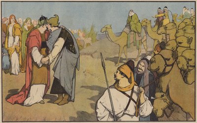 Ésaü accueille Jacob de retour dans son pays - John Lawson