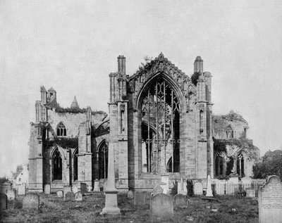 Abbaye de Melrose en Écosse, vers 1890 - John Lawson Stoddard