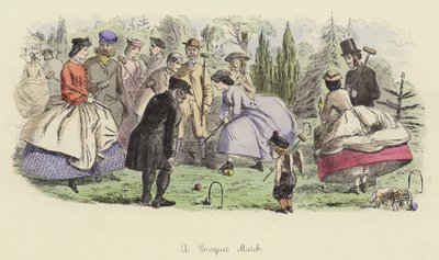 Un match de croquet - John Leech