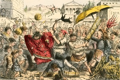 Appius Claudius puni par le peuple - John Leech