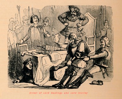 Arrestation de Lord Hastings et Lord Stanley - John Leech