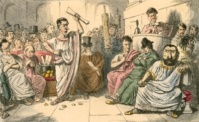 Cicéron dénonçant Catilina - John Leech