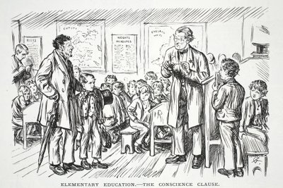 Éducation Élémentaire - la clause de conscience - John Leech