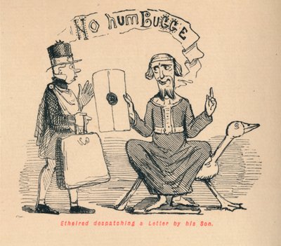 Ethelred envoyant une lettre par son fils, c1860 - John Leech