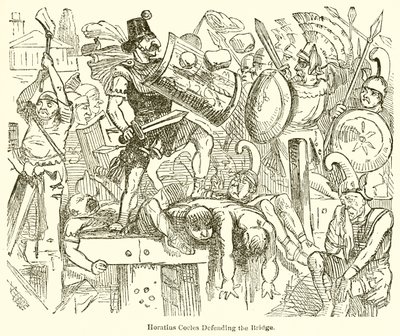 Horatius Cocles défendant le pont - John Leech