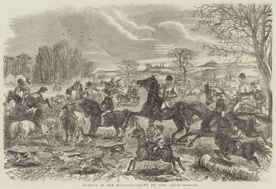 Chasse pendant les vacances - John Leech