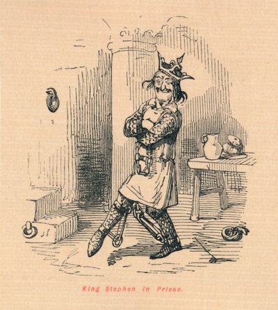Le roi Étienne en prison, vers 1860 - John Leech