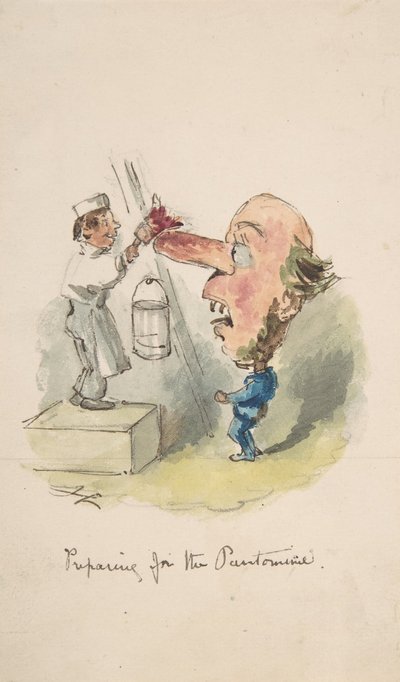 Préparation pour la pantomime, 1836-64 - John Leech
