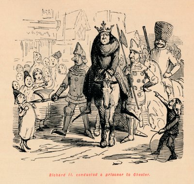 Richard II conduit prisonnier à Chester, vers 1860 - John Leech