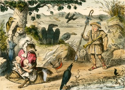 Romulus et Remus découverts par un berger doux - John Leech