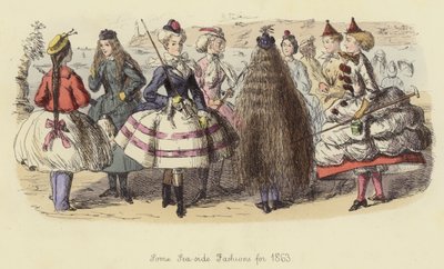 Quelques modes balnéaires pour 1863 - John Leech