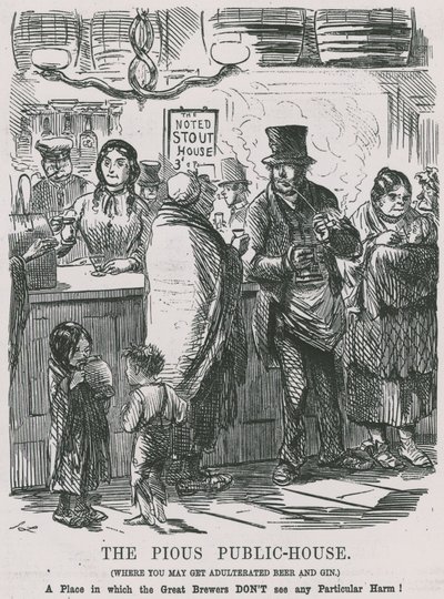 Le Pieux Pub, où vous pouvez obtenir de la bière et du gin adultérés - John Leech