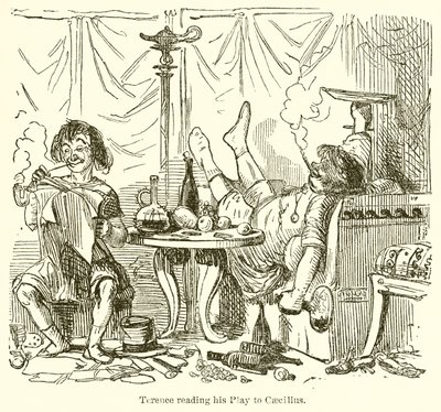Térence lisant sa pièce à Caecilius - John Leech