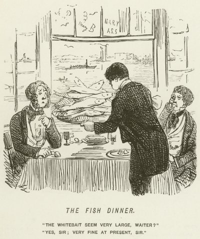Le Dîner de poisson - John Leech
