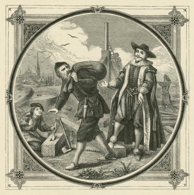 Un moulin entier pour moudre un boisseau de maïs (gravure) - John Leighton