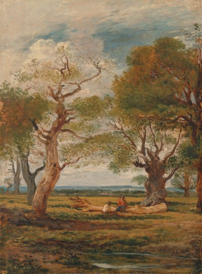 Paysage avec figures - John Linnell