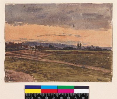 Recto : Coucher de soleil. Verso : Une esquisse pour le même sujet, 1812 - John Linnell