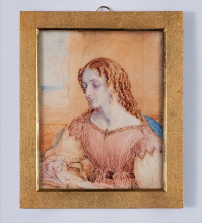 Jeune femme auréolée d