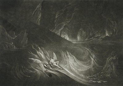 Lucifer sur le lac en feu - John Martin