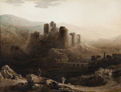 Clair de lune - Château de Chepstow - John Martin
