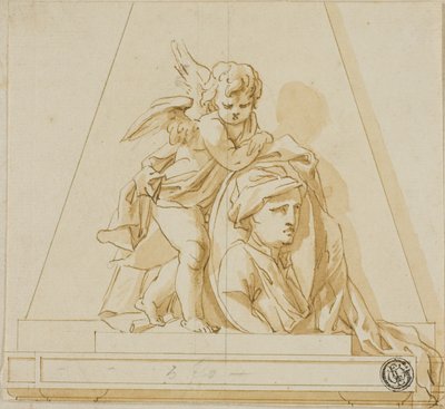 Conception préliminaire pour le monument à John Gay le poète - John Michael Rysbrack