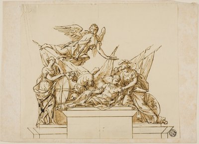 Projet non exécuté pour le monument au premier duc de Marlborough - John Michael Rysbrack