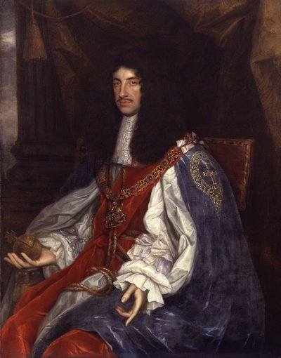Portrait de Charles II en robe de jarretière - John Michael Wright