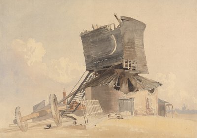Un moulin à vent endommagé par une tempête - John Middleton