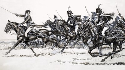 Charge de cavalerie - John Millar Watt