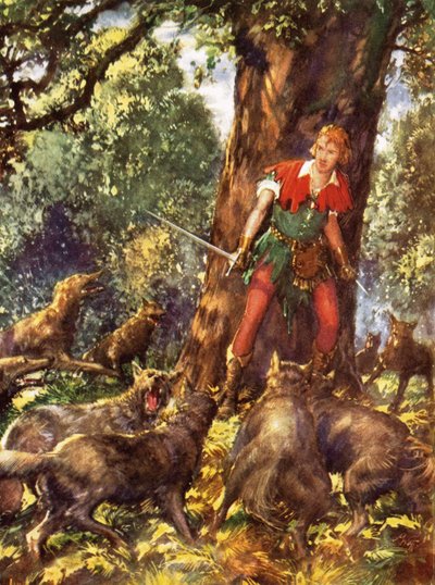 Robin des Bois piégé par les loups - John Millar Watt