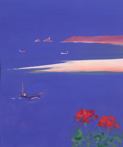 Godrevy et bateau bleu, 1999 - John Miller