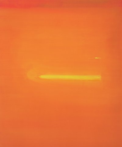 Intérieur orange avec figure, 2000 - John Miller