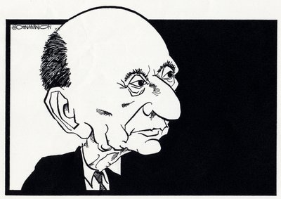 Arnold Schoenberg, caricature - John Minnion