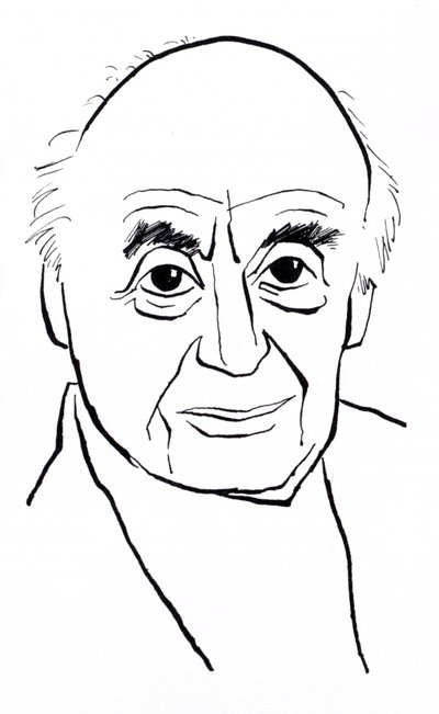 Berthold Goldschmidt, caricature - John Minnion