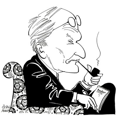 C G Jung, caricature de John Minnion - John Minnion