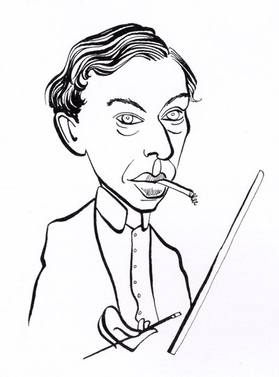 Ernst Ludwig Kirchner, caricature - John Minnion