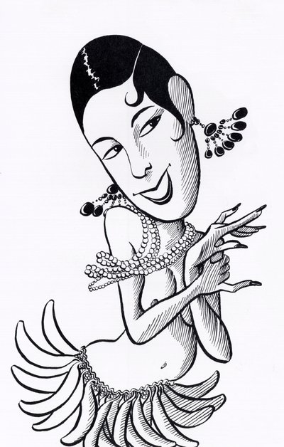 Joséphine Baker, caricature - John Minnion