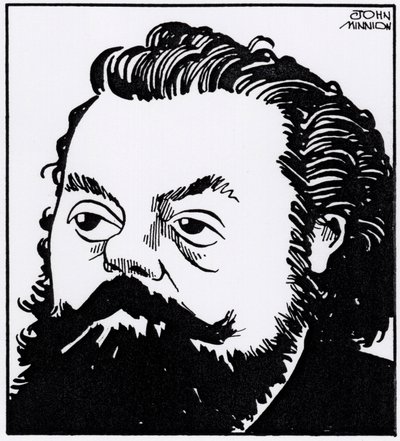 Modest Petrovich Mussorgsky, portrait caricatural - John Minnion