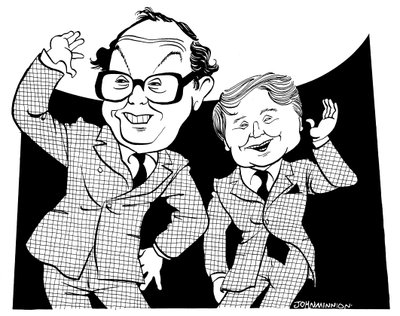 Morcambe et Wise - caricature de John Minnion - John Minnion