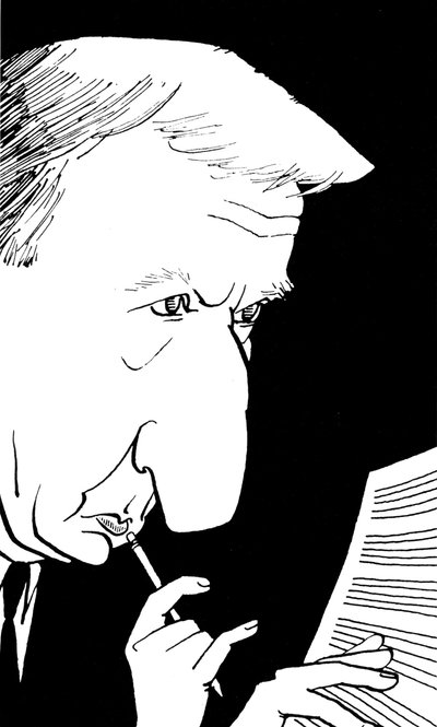 Richard Rodney Bennett, caricature de John Minnion - John Minnion