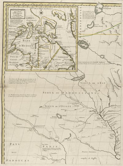 Carte des dominions britanniques et français en Amérique, 1756 - John Mitchell