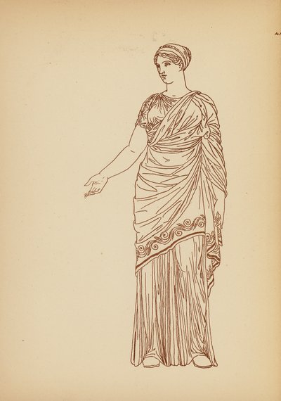 Costume féminin grec ancien - John Moyr Smith