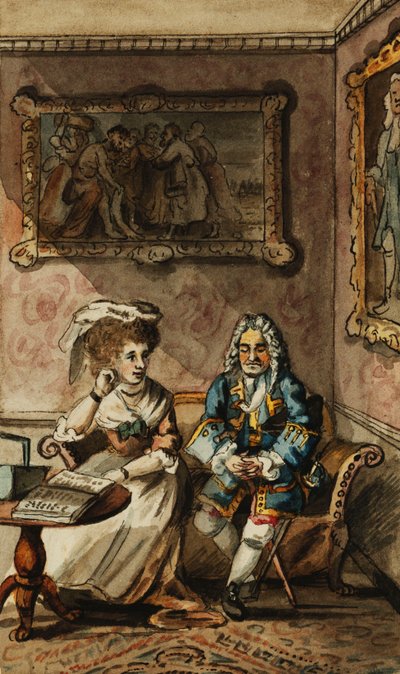 Ensemble de douze illustrations pour Tristram Shandy - John Nixon