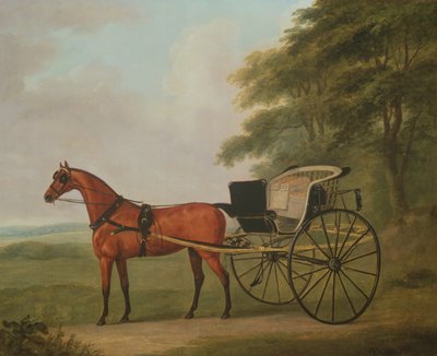 Un baie attelé à un Tilbury - John Nott Sartorius