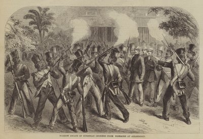 Évasion étroite des officiers européens du massacre à Allahabad - John Palmer