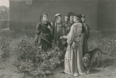 La scène dans le jardin du temple, Roi Henri VI, Première Partie - John Pettie