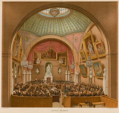 Salle du conseil, Guildhall, Londres - John Phillipp Emslie