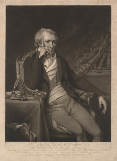 Benjamin Thompson, comte de Rumford - John Raphael Smith