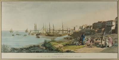 Margate, vue intérieure de la jetée, salles de bain, et prise des charpentiers de marine - John Raphael Smith