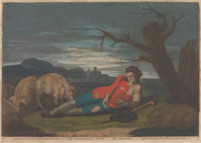 Le fils prodigue dans la misère (1 sur 5) - John Raphael Smith